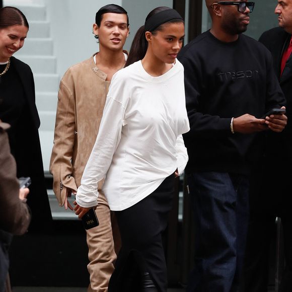 Omar Rudberg, Tina Kunakey - Arrivées au défilé de mode Femmes Printemps/Été 2025 "Courrèges" lors de la fashion week de Paris. Le 25 septembre 2024
© Christophe Clovis / Bestimage