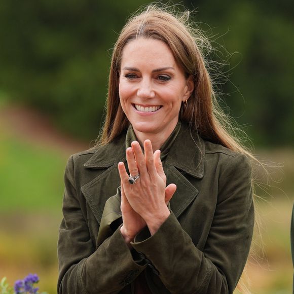 Kate Middleton au parc de Frogmore à Windsor, dans le Berkshire, lors du deuxième jour de la deuxième visite d'État du président américain Donald Trump au Royaume-Uni. © PA Photo/ Bestimage