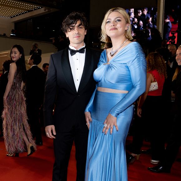 Florian Rossi et sa compagne Louane Emera à la montée des marches du film "The Idol" lors du 76ème Festival International du Film de Cannes, au Palais des Festivals à Cannes. Le 22 mai 2023. © Jacovides-Moreau / Bestimage