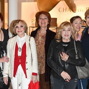 Exclusif - Fanny Brucher, Fabienne Thibeault, Sophie Darel, Véronique Genest, Nicoletta, Gabrielle Lazure, Anne Richard et Séverine Ferrer - Lancement du complément alimentaire "Elix'Science", gamme des produits de beauté DERMOIONIQ à base de collagène d’eau Douce, issu de la revalorisation des peaux d’esturgeons, au Concept Store Chamberlan à Paris. Le 27 avril 2022
© Coadic Guirec / Bestimage