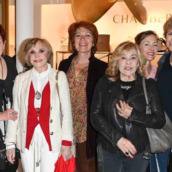 Exclusif - Fanny Brucher, Fabienne Thibeault, Sophie Darel, Véronique Genest, Nicoletta, Gabrielle Lazure, Anne Richard et Séverine Ferrer - Lancement du complément alimentaire "Elix'Science", gamme des produits de beauté DERMOIONIQ à base de collagène d’eau Douce, issu de la revalorisation des peaux d’esturgeons, au Concept Store Chamberlan à Paris. Le 27 avril 2022
© Coadic Guirec / Bestimage