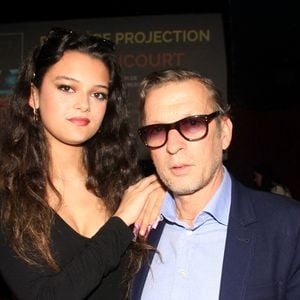 Exclusif - Christophe Rocancourt et sa fille Tess Rolland-Rocancourt lors de la projection du film "Rocancourt" au club l'Etoile à Paris le 3 avril 2024. © Philippe Baldini / Bestimage