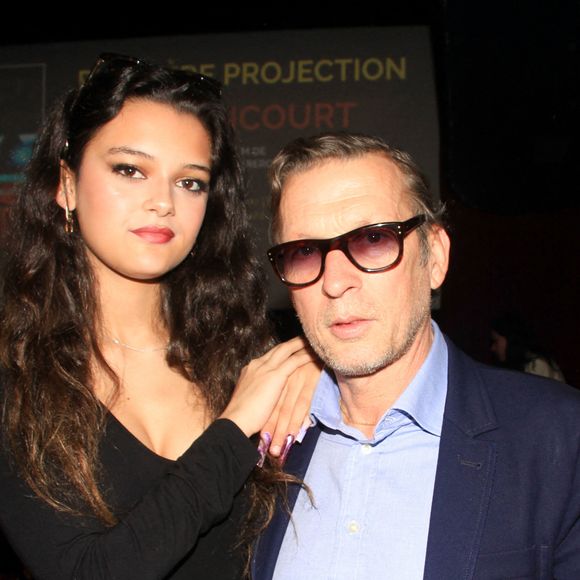 Exclusif - Christophe Rocancourt et sa fille Tess Rolland-Rocancourt lors de la projection du film "Rocancourt" au club l'Etoile à Paris le 3 avril 2024. © Philippe Baldini / Bestimage