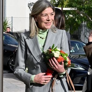 La princesse Caroline de Hanovre assiste à l’inauguration de la médiathèque Caroline à Monaco, en présence du prince Albert II, de Charlotte Casiraghi et de Mélanie-Antoinette de Massy, le 10 décembre 2025. Crédit : Bruno Bebert / Bestimage