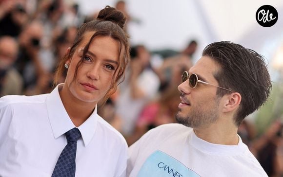 Adèle Exarchopoulos et François Civil au photocall du film "L'Amour Ouf" (Beating Hearts / Compétition) lors du 77ème Festival International du Film de Cannes (14 - 25 mai 2024), le 24 mai 2024. 

© Jacovides / Moreau / Bestimage