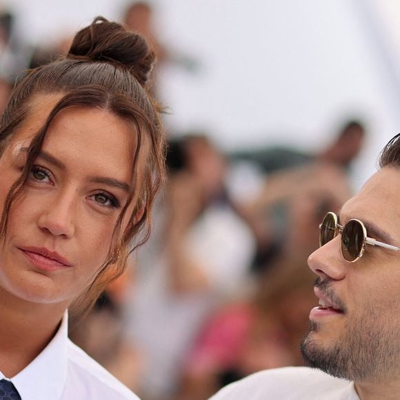 Adèle Exarchopoulos et François Civil au photocall du film "L'Amour Ouf" (Beating Hearts / Compétition) lors du 77ème Festival International du Film de Cannes (14 - 25 mai 2024), le 24 mai 2024. 

© Jacovides / Moreau / Bestimage