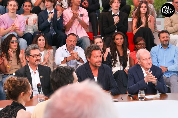Exclusif - David Foenkinos, Bertrand Chameroy, Pierre Lescure - Plateau de l'émission "C à vous" lors du 79ème Festival International du Film de Cannes le 20 mai 2026. © Jack Tribeca / Bestimage