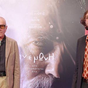 L'acteur légendaire Daniel Day-Lewis et son fils, le réalisateur Ronan Day-Lewis, au 31e Festival international du film d'Athènes.