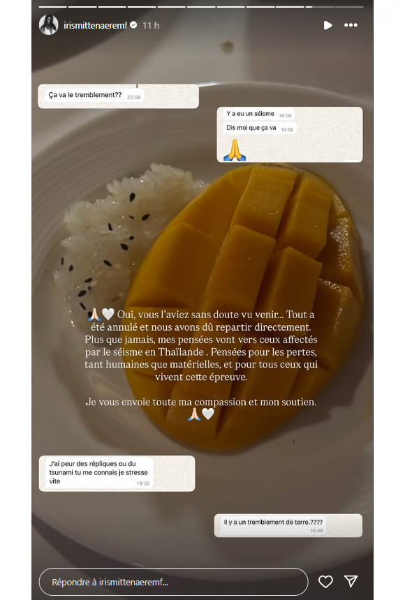 Et puis, "tout a été annulé et nous avons dû repartir directement"

Iris Mittenaere raconte sa dernière mésaventure en Asie. Instagram