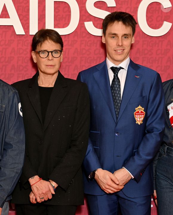Semi-exclusif - La princesse Stéphanie de Monaco et Louis Ducruet durant la soirée de gala du "Fight Aids Cup 2026" à l'hôtel Fairmont Monte-Carlo à Monaco, le 24 janvier 2026 après la sixième édition de la Fight Aids Cup, un match de football caritatif au stade Louis II qui a opposé l'équipe du Cirque FC de la princesse Stéphanie et les Barbagiuans du prince Albert. Ce match de charité a pour but de soutenir Fight Aids Monaco, association qui lutte contre le virus du VIH, soutenue par l'AS Monaco, et dont la princesse Stéphanie en est la présidente. Dans l'équipe du prince, il y a notamment Charles Leclerc, Youri Djorkaeff, en capitaine Louis Ducruet et Ludovic Giuly en coach heureux car son équipe a remporté la rencontre aux pénalties et malgré la présence de Christian Karembeu ou d'Andriy Chevtchenko venus en renfort dans l'équipe du cirque. C'est la princesse Stéphanie qui a donné le coup d'envoi au côté de Paul Pogba.© Bruno Bebert / Bestimage
