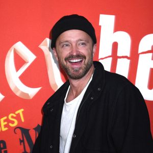 Le 12 octobre 2023, à New York, Aaron Paul assiste à la soirée d'ouverture de Broadway de "Gutenberg ! La comédie musicale !" au James Earl Jones Theatre. © Photo Image Press via ZUMA Press Wire)