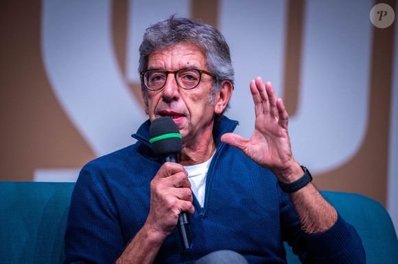 Michel Cymes lors de la conférence de presse de demain le sport à la Maison de la radio Paris, France le 7 octobre 2025. Photo par Franck Derouda/ABACAPRESS.COM