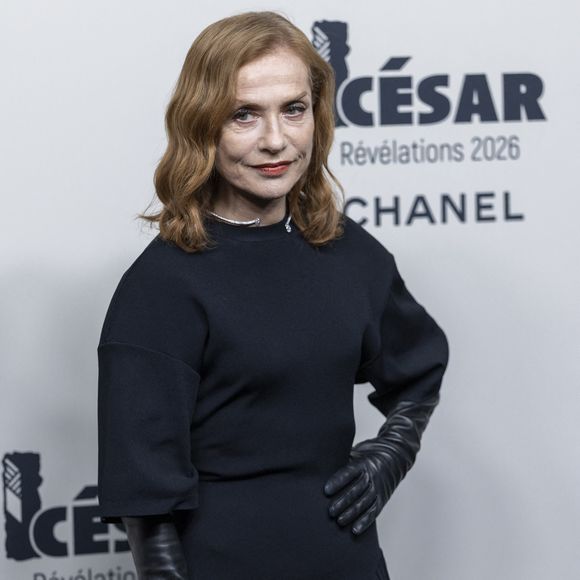 Isabelle Huppert - Photocall du dîner des Révélations César 2026 à l'Elysée Montmartre à Paris, France, le 19 janvier 2026.
 
© Olivier Borde / Bestimage