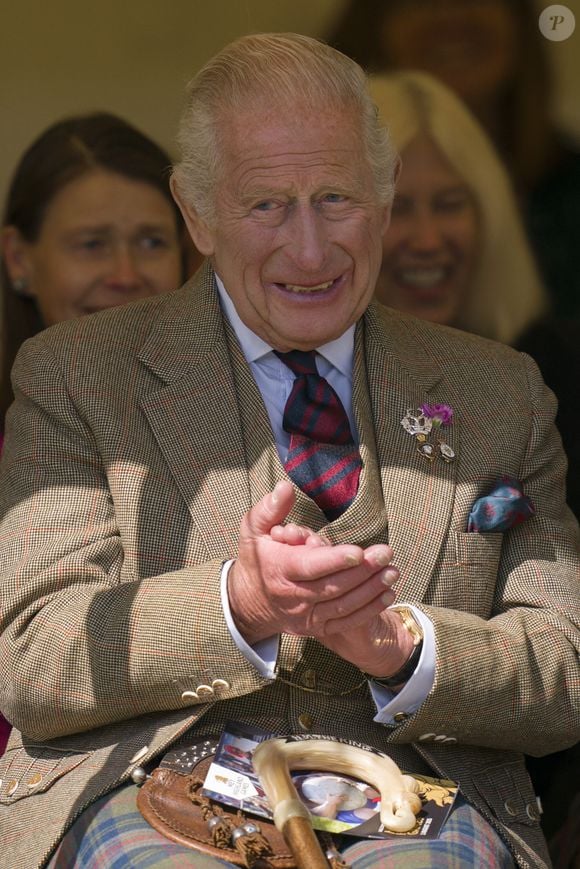 Le roi Charles III assiste aux Mey Highland Games au John O'Groats Showground à Caithness. © PA Photos/ABACA