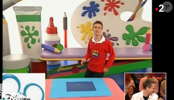 Images de Cyril Féraud dans "Art Attack", sur Disney Channel - extrait diffusé dans "Quelle époque !", sur France 2, le 8 mars 2025