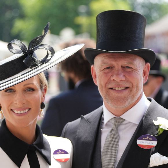 Mike Tindall et sa femme Zara Tindall - Les royautés assistent à la course hippique Royal Ascot (Jour 3), le 19 juin 2025. Photo by Julien Burton / Bestimage