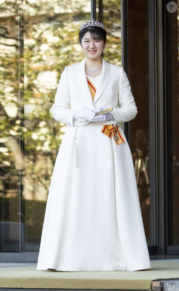 La princesse Aiko du Japon accueille la presse au palais impérial pour son 20 ème anniversaire. Elle accède à la majorité. le 5 décembre 2021. © Zuma Press / Bestimage