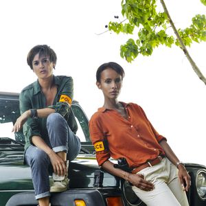 Exclusif - Béatrice De la Boulaye et Sonia Rolland sur le tournage de la série "Tropiques criminels" en Martinique diffusée le 22 novembre sur France 2. Le 8 mai 2019 © Sylvie Castioni / Bestimage