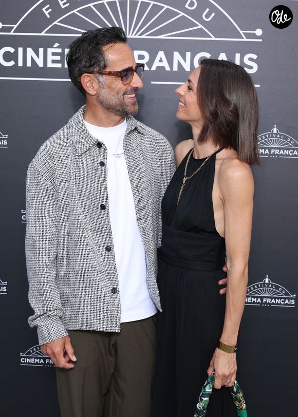 Exclusif - Florent Peyre et Virginie Stref au photocall de la cérémonie de clôture de de la 5ème édition du Festival du Cinéma Français & Gastronomie (7ème art et gastronomie), à à Aix-les-Bains, France, le 6 juin 2026. © Denis Guignebourg/Bestimage