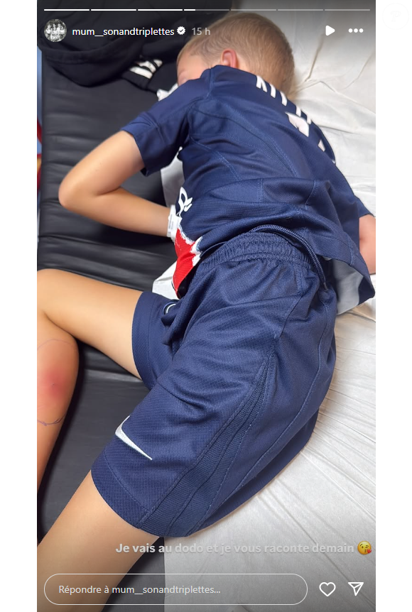 Mais sa jambe est très douloureuse et il peine à marcher.

Laetitia Provenchère (Familles nombreuses) donne des nouvelles de son fils malade. Sur Instagram le 15 septembre 2025.