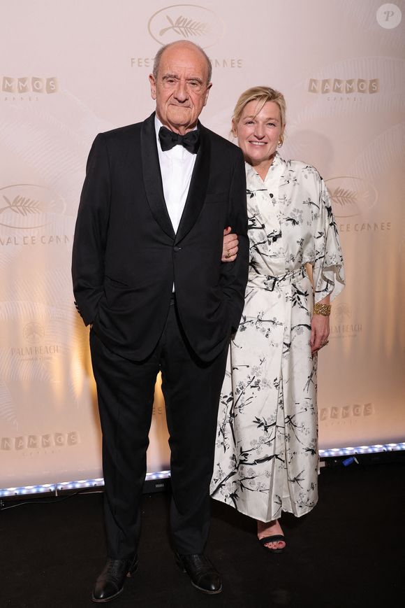 Pierre Lescure, Elisabeth Lemoine - Photocall du dîner lors du 78ème Festival International du Film de Cannes le 13 mai 2025.

© Moreau / Borde / Jacovides / Bestimage