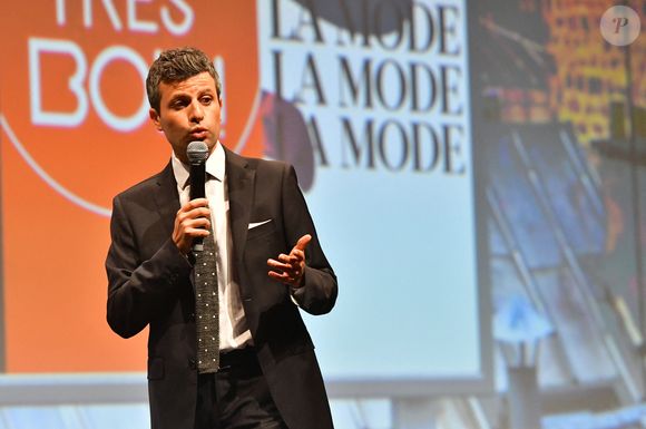 Jonathan Curiel lors de la conférence de presse du groupe M6, qui s'est tenue au théâtre des Sablons à Neuilly, près de Paris, en France, le 8 septembre 2016. Photo by Christian Liewig/ABACAPRESS.COM