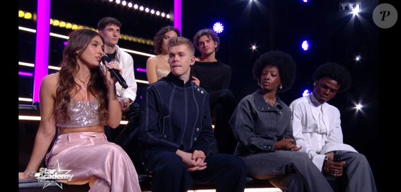 Ema lors du prime de la "Star Academy" du 14 novembre 2025 sur TF1.