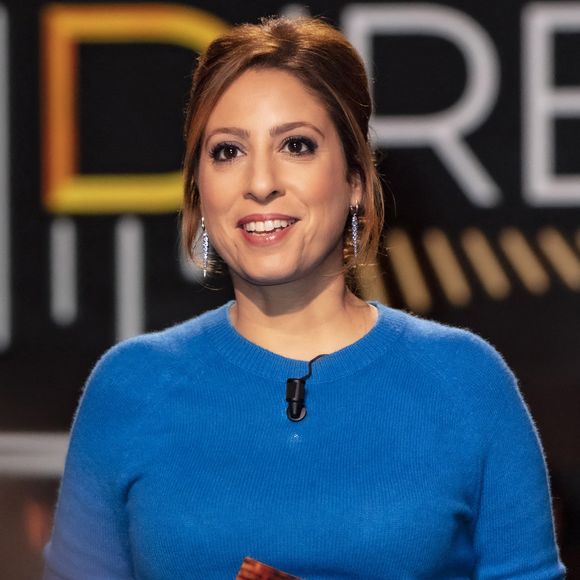 Exclusif - Léa Salamé sur le plateau de l'émission On Est En Direct (OEED) du samedi 11 décembre, présentée par L.Salamé et L.Ruquier, à Paris, France, le 11 décembre 2021. © Jack Tribeca/Bestimage