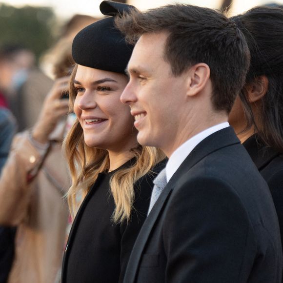 Louis Ducruet et Camille Gottlieb quittent la cathédrale Saint-Nicolas lors des célébrations de la fête nationale à Monaco, le 19 novembre 2021 à Monaco, France. ©  David Niviere/ABACAPRESS.COM