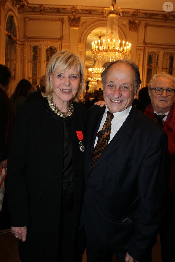 Chantal Ladesou et son mari Michel Ansault - Rachida Dati remet à Chantal Ladesou les insignes de Chevalier de la Légion d'Honneur au ministère de la Culture à Paris le 2 février 2026.

© Philippe Baldini / Bestimage