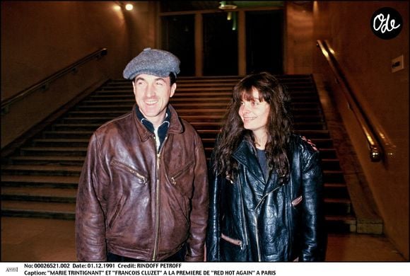 François Cluzet et Marie Trintignant à la première de "Red Hot Again" @BERTRAND RINDOFF PETROFF / BESTIMAGE