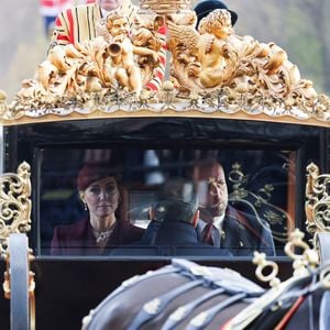 Le prince et la princesse de Galles arrivent au palais de Buckingham, à Londres, lors de la visite d'État au Royaume-Uni de l'émir du Qatar et de la première de ses trois épouses. Londres, Royaume-Uni, mardi 3 décembre 2024. Photo by Chris Jackson/PA Wire/ABACAPRESS.COM