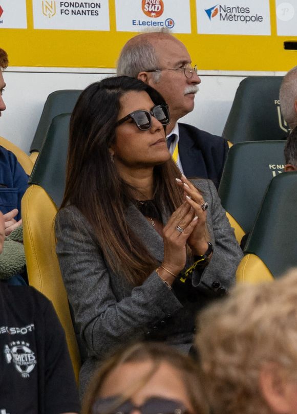 Karine Ferri - Match des Légendes du Variétés Club de France contre le FC Nantes au profit du Secours Populaire au stade de la Beaujoire à Nantes le 3 juin 2025.  © Martin Bousseau/Bestimage
