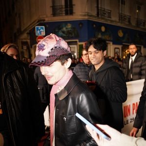 Timothée Chalamet à l'avant-première du film "Un parfait inconnu" au Grand Rex