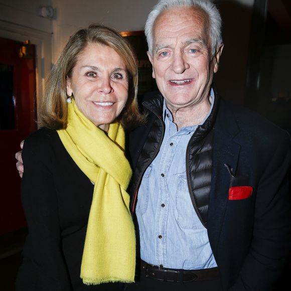 Philippe Labro et sa femme Françoise Coulon - A l'occasion de la diffusion du premier long métrage "Tout peut Arriver" de Philippe Labro sur D8 le dimanche 22 février 2015, D8 a organisé une projection privée au cinéma Mac Mahon, à Paris le 3 février 2015.