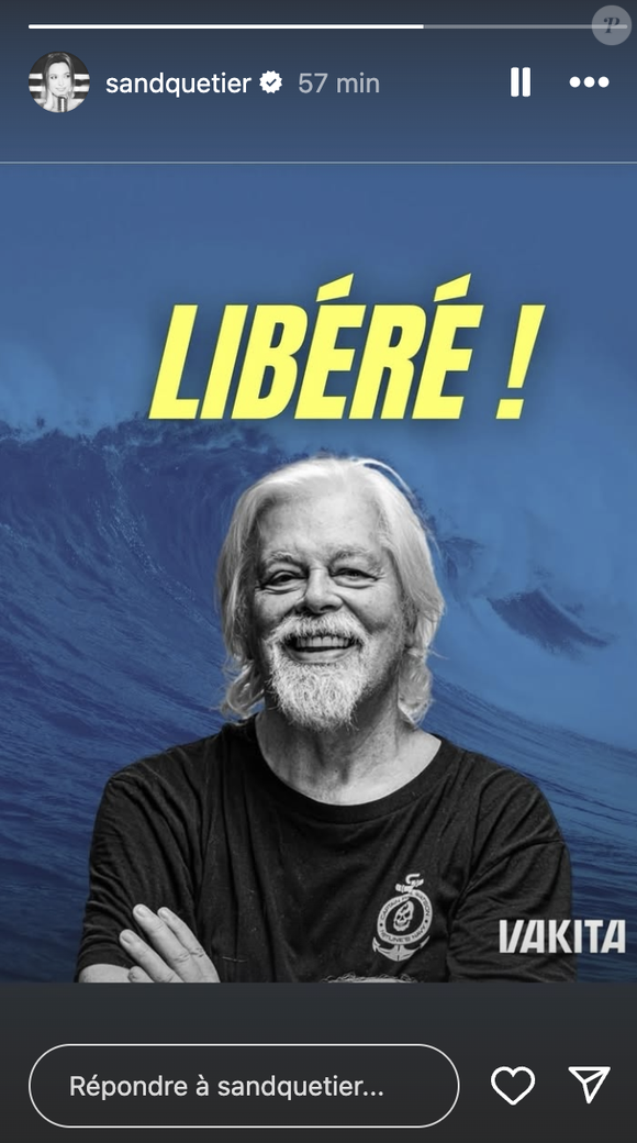 Sandrine Quétier réagit à la libération de Paul Watson