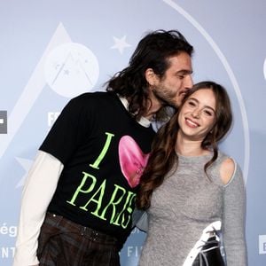 Julien Sebbag et Poqssi - Photocall dans le cadre de la 28ème édition du festival International du Film de Comédie à l'Alpe d'Huez le 15 janvier 2025. © Dominique Jacovides/Bestimage