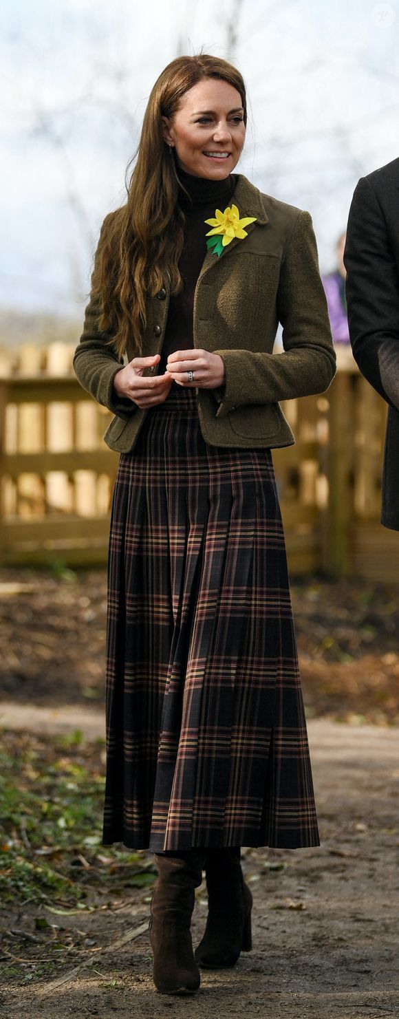 Kate Middleton pendant une visité au jardin du Meadow Street Community à Pontypridd.

Photo : Alpha / Bestimage