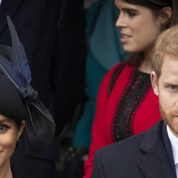 Le prince Harry, duc de Sussex, Meghan Markle, duchesse de Sussex -  La famille royale assiste à la messe de Noël à Sandringham le 25 décembre 2018.