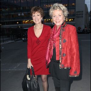 Françoise Laborde et sa soeur Catherine au Palais Brogniart à Paris BORDENAVE-MOREAU / BESTIMAGE