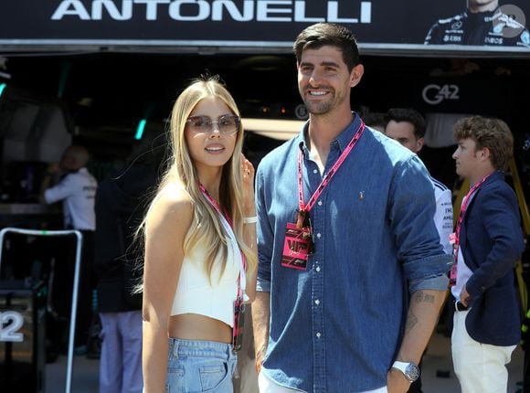 Thibaut Courtois et sa femme Mishel Gerzig - Les célébrités lors du Grand Prix de Formule 1 (F1) de Monaco, le 25 mai 2025.
© Jean-François Ottonello / Nice Matin / Bestimage
