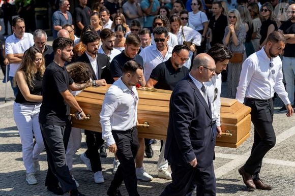 Obsèques de l'attaquant portugais de Liverpool, Diogo Jota, 28 ans, et de son frère André Silva, 25 ans, à la la chapelle São Cosme à Gondomar, le 5 juillet 2025. © Atlantico / PsnewZ / Bestimage