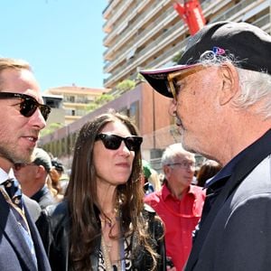 Andrea Casiraghi, sa femme Tatiana Santo Domingo, et Flavio Briatore sur la grille de départ durant le Monaco E-Prix 2026, Round 9, le 16 mai 2026. Photo : Bruno Bebert/Bestimage