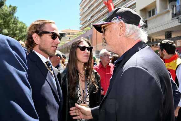 Andrea Casiraghi, sa femme Tatiana Santo Domingo, et Flavio Briatore sur la grille de départ durant le Monaco E-Prix 2026, Round 9, le 16 mai 2026. Photo : Bruno Bebert/Bestimage