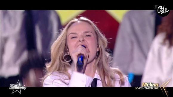 Mélina fait partie de la nouvelle promotion de la "Star Academy". Capture d'écran TF1