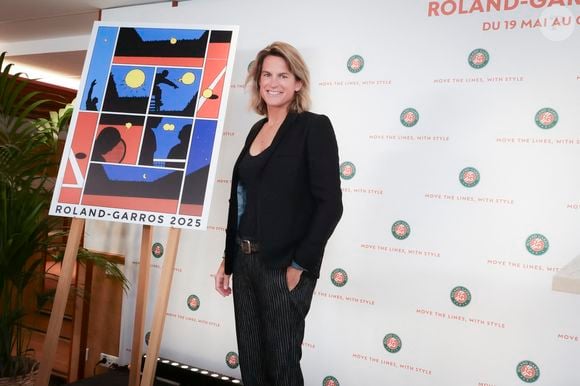 Amélie Mauresmo - Conférence de presse Roland Garros 2025 - Paris, France, le 17 avril 2025. © Jack Tribeca / Bestimage