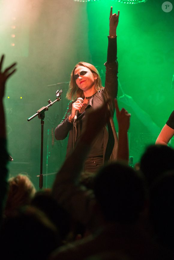 Sandrine Quetier et son groupe The Jokers en concert au Bus Palladium à Paris, France, le 27 novembre 2014.  Photo par Nasser Berzane/ABACAPRESS.COM
