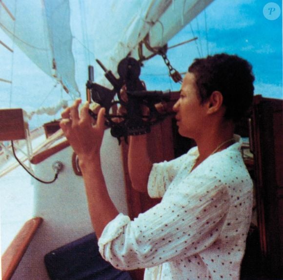 Collection particuliere de Maddly Bamy - Voyage de Jacques Brel et sa compagne Maddly Bamy en voilier, "L'Askoy II", jusqu'aux iles Marquises.
©Collection particuliere Maddly Bamy / IMAGEBUZZ / BESTIMAGE