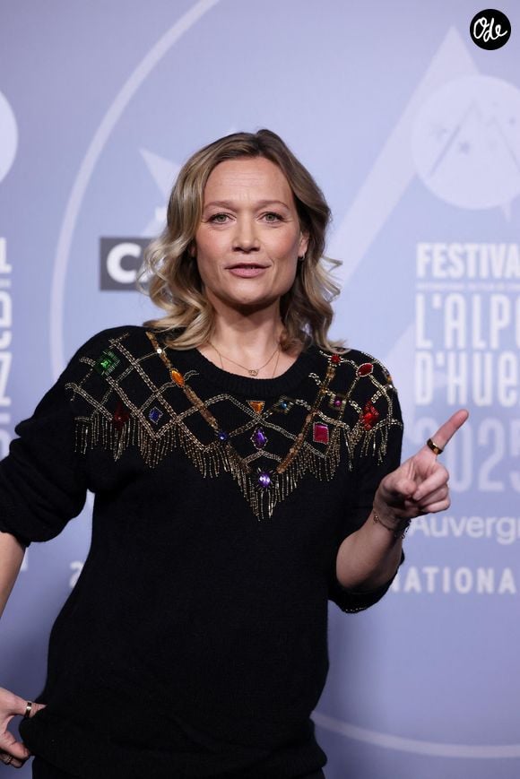 Caroline Vigneaux - Photocall lors de la 28ème édition du festival International du Film de Comédie à l'Alpe d'Huez le 14 janvier 2025. © Dominique Jacovides/Bestimage
