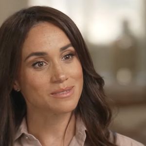 Le prince Harry, duc de Sussex et Meghan Markle, duchesse de Sussex, lors d'une interview pour l'émission CBS News Sunday Morning, diffusée le 4 août 2024. Lors de ce programme, le couple princier a évoqué leurs enfants, Archie Harrison, 5 ans et Lilibet Diana, 3 ans et leur volonté de les protéger des dangers du web.